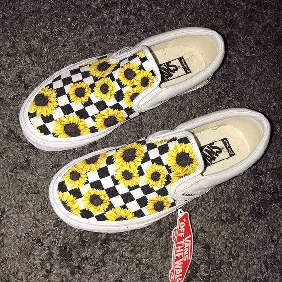 kids sunflower vans